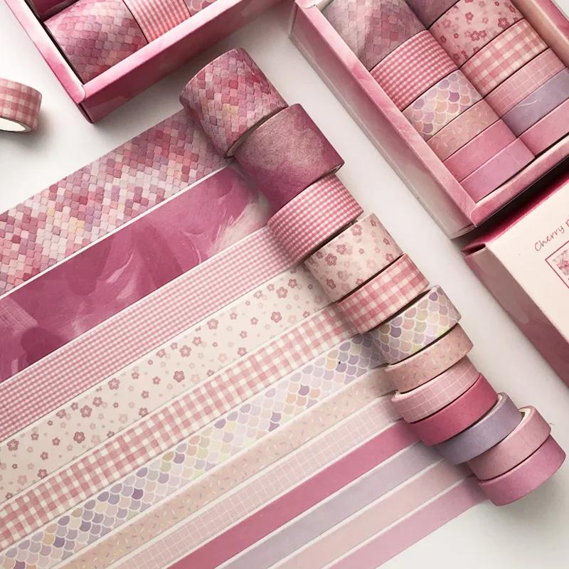 12 Pcs Vintage Washi Tape Set Creative Japanese Kawaii Masking Tapes Paper Diy Decoration Material