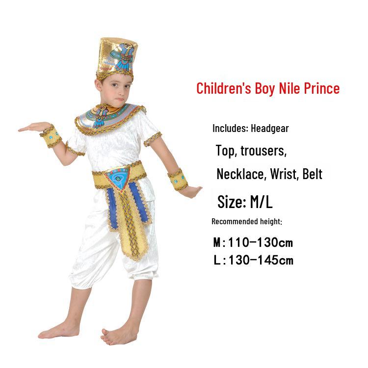 Dětský egyptský a řecký bojovník kostým: Faraon, Kleopatra, Princ, Princezna, Oblečení římské bohyně