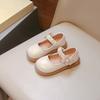 Simple Style Kids Oxfords For Girl Soft PU Leather Shoes Spring Autumn School Girls Casual Shoes Performance Flats