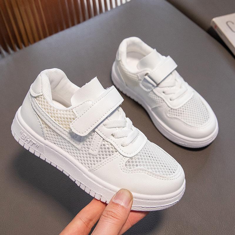 Performance classmates children's little white shoes boys' shoes 2025 spring and autumn new student girls white sports shoes