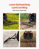 Tow Behind Dethatcher, 183 cm Tow Dethatcher with 36 Steel Tines, 3-Point Lawn Dethatchers Rake with Attachments for Tractor, Landscape Rake for
