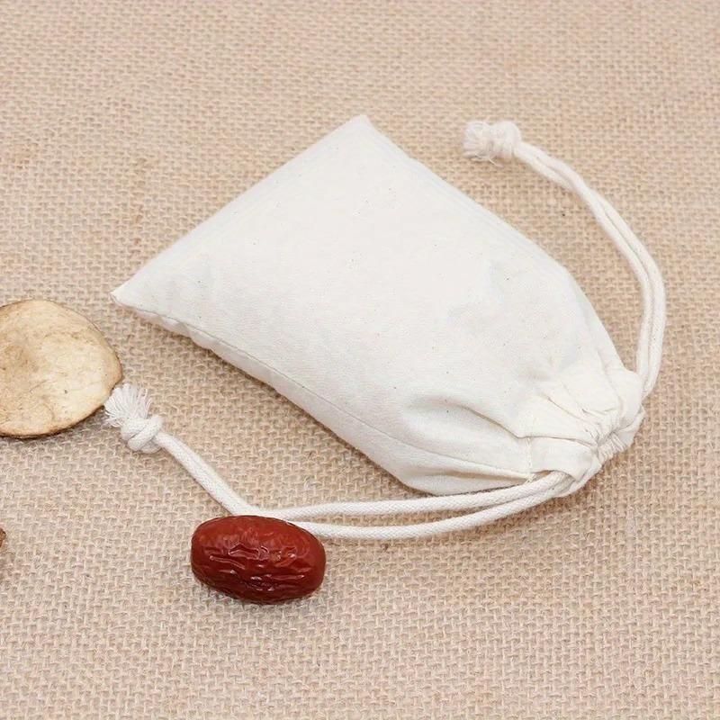 Canvas Drawstring Bag, Versatile Cotton & Linen Storage for Rice, Grains, Outdoor Travel, Shopping & Gifts, Retail Equipment