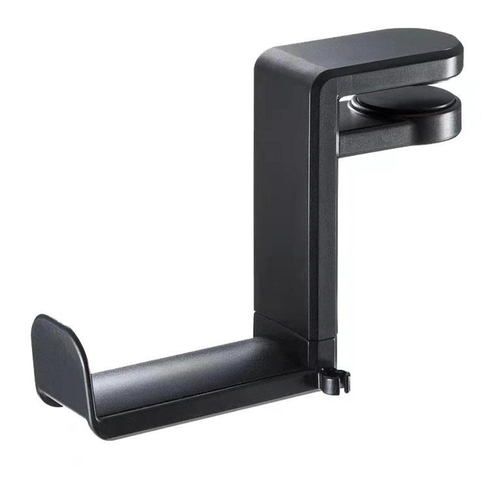 

Headphone Stand PC Gaming Headset Stand Under Desk 360 Degree Rotating Headphone Hook Clamp-On Headphone Holder чёрный