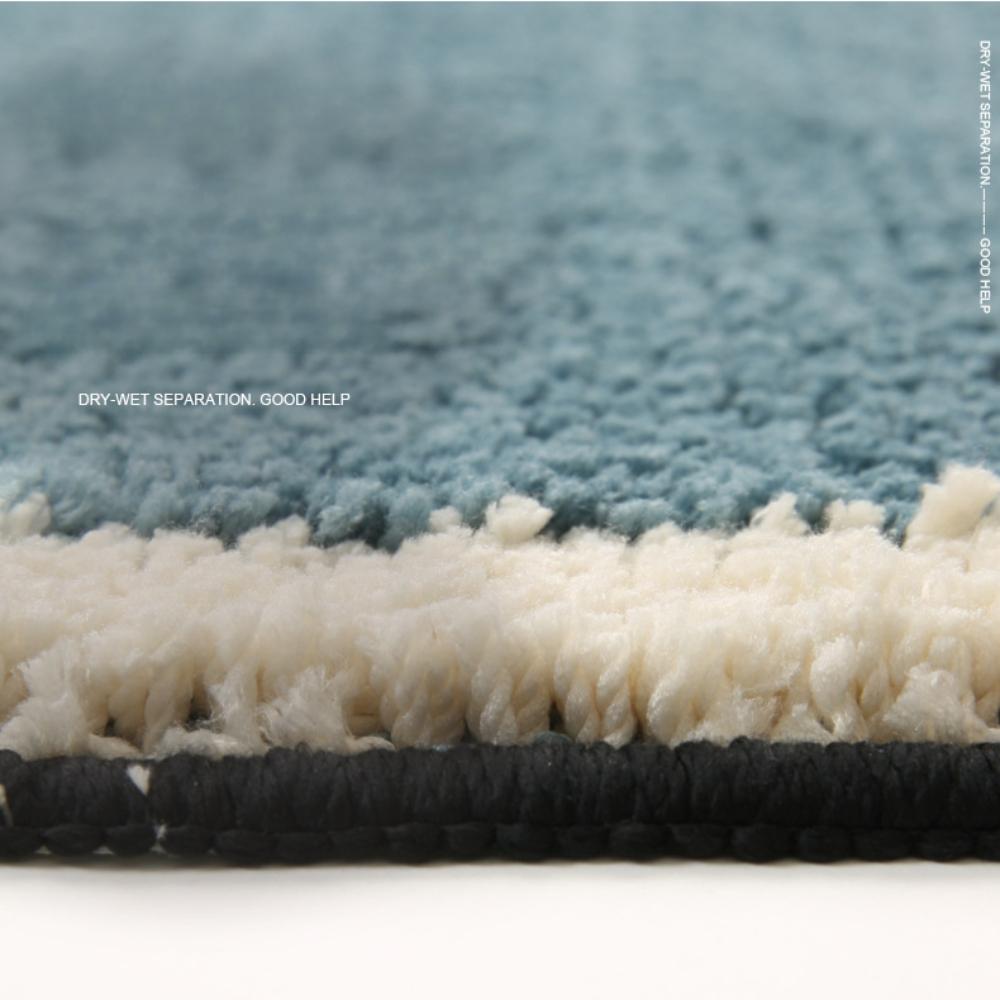 Print Sponge Bathroom Cashmere Thickening Mat Bath Non-slip Carpets In Wash Basin Bathtub  Floor Rug Shower Room Doormat Memory Foam 3D Pad