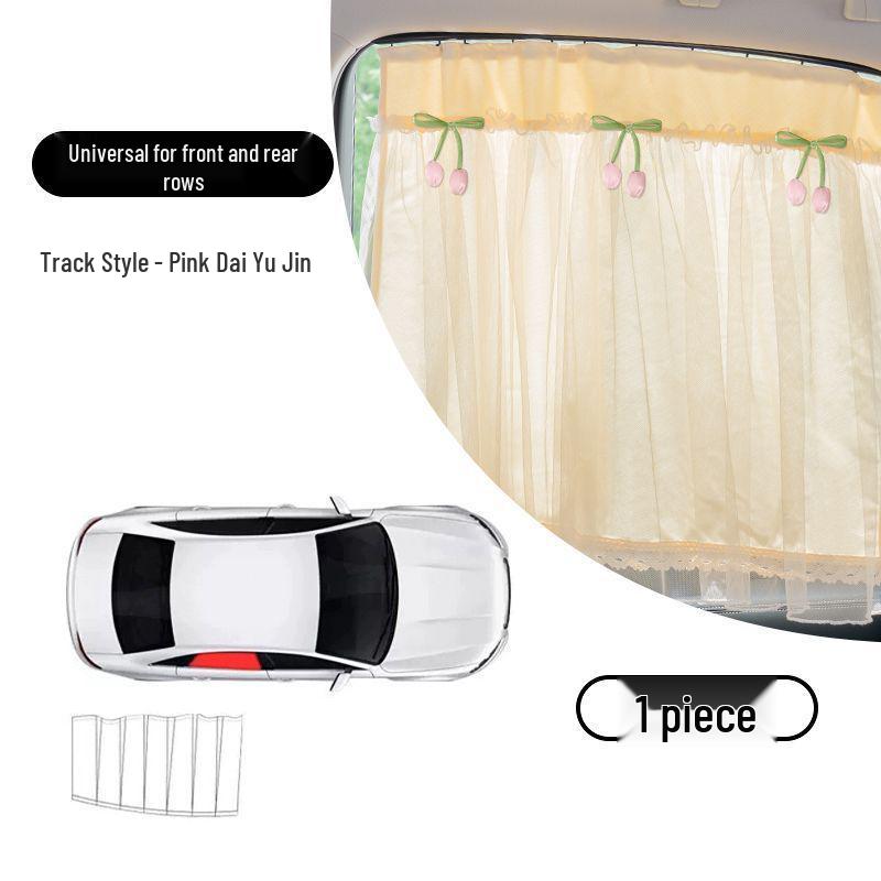 Car Sunshade Blackout Curtain with Suction Cups for Heat Insulation and Baby Privacy