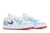 Kids' Sneakers Nike Jordan 1 Low SE University Blue Gradient (GS) White/White/University Blue/Game Royal