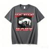 Funny Cat Dumbbell Print Round Neck Tshirt For Adult And Kids Casual Loose Short Sleeve Top Summer Clothes Graphic T Shirts