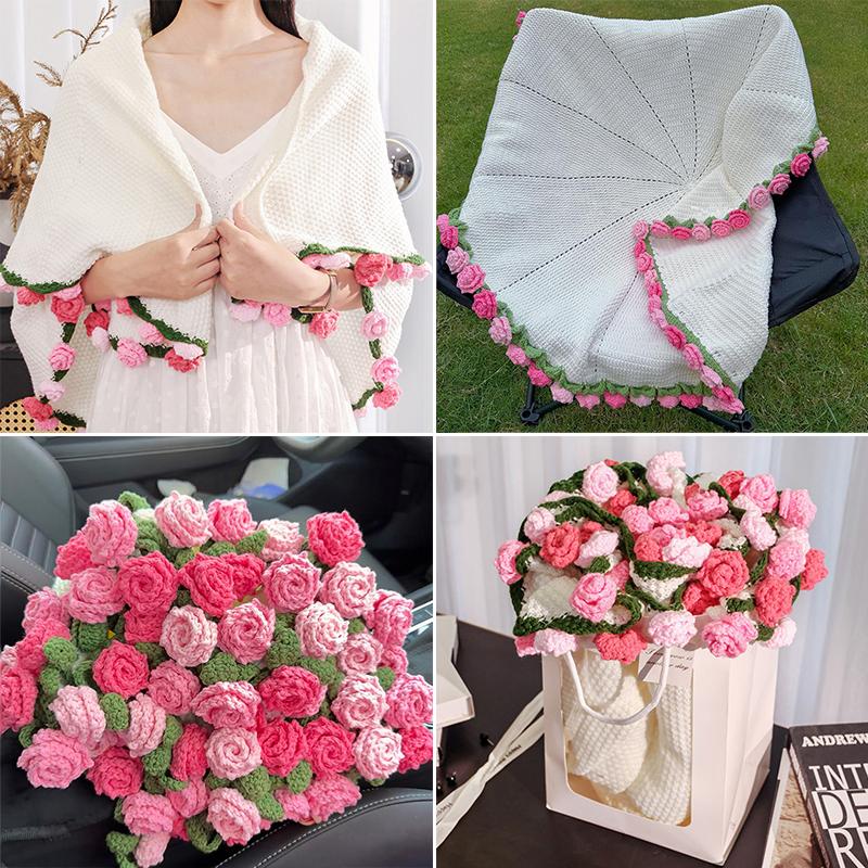 Flower Blanket Gifts Blanket Of Flower Bouquet Soft Sofa Blanket Accessories Valentine'S Day Gift Mother'S Day Gift