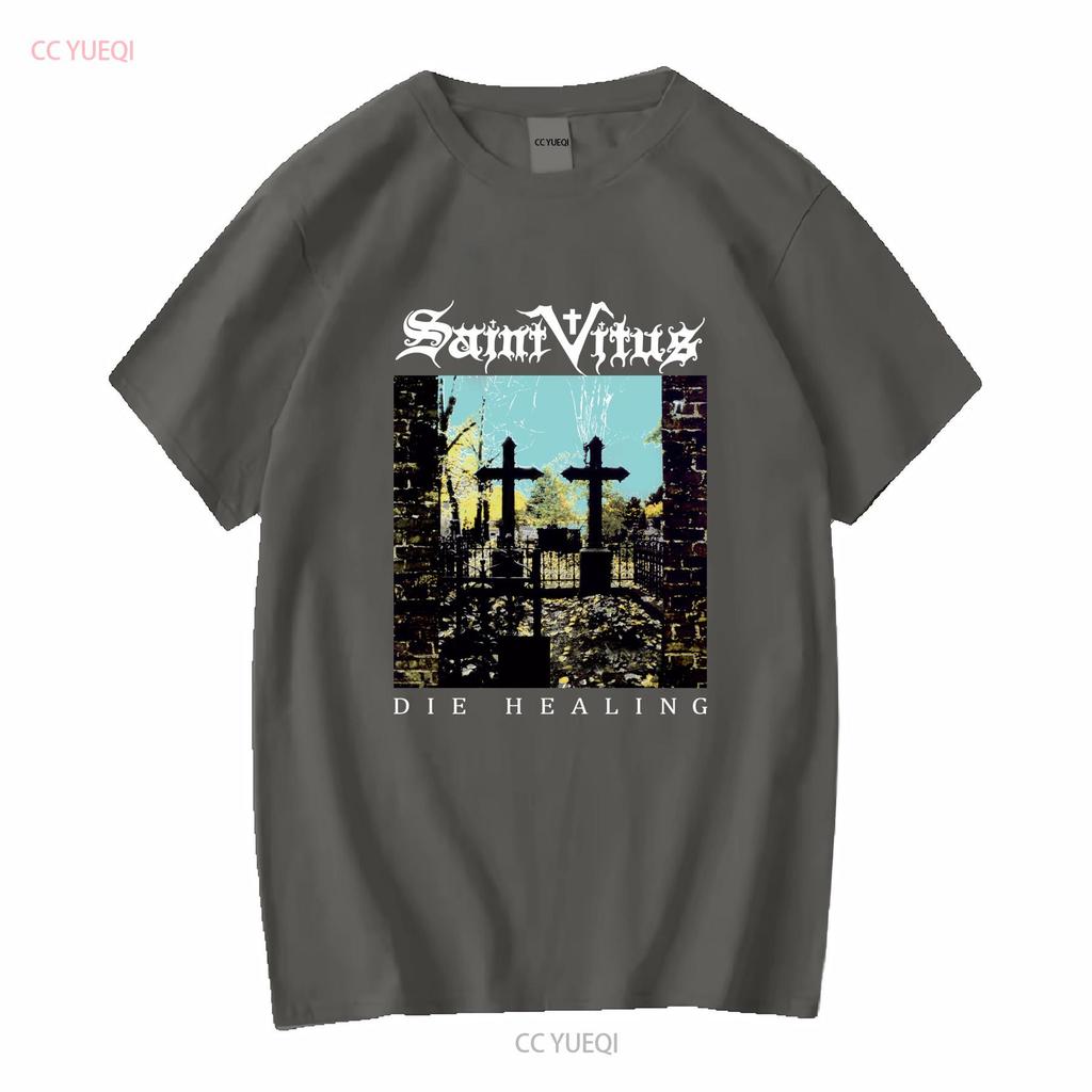 SAINT VITUS BLACK DIE HEALING T Shirt Full Size S To 5XL TP486 Long or Short Sleeves Vintage Washed Homme Stretched Soft