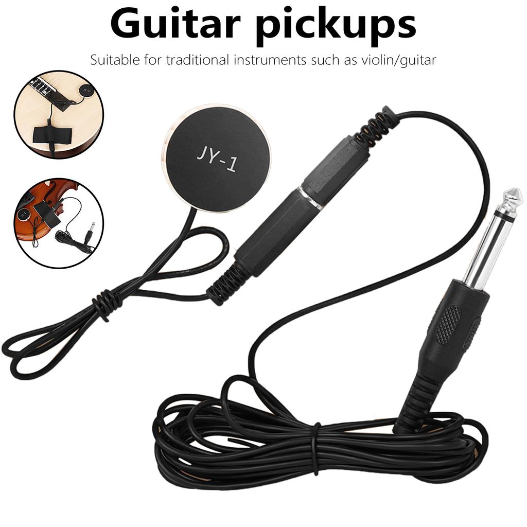 Acoustic Guitar Passive Pickup Stable Contact Microphone Transducer Self Adhesive Piezo Pickups for Violin Ukulele Banjo