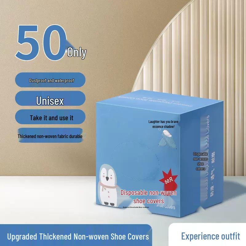 Reusable Waterproof Non-Slip Shoe Covers for Indoor Use - Thick, Wear-Resistant Overshoes for Machine Rooms and Students
