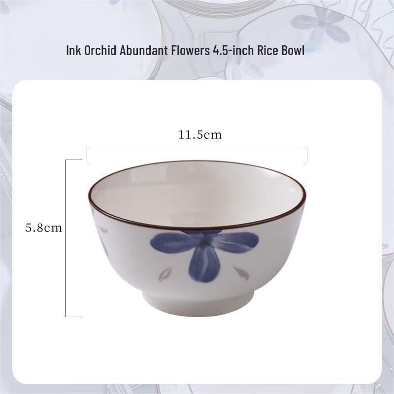 Керамические пиалы для риса подглазурной росписи Вутуо