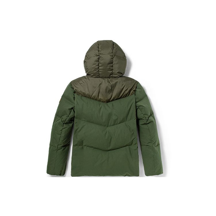 Timberland Color Block Warm Sports Hooded Down Jacket Men Outerwear Green A2G9G-U31