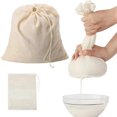 Baumwollgaze Küchenartikel Wiederverwendbares Tofu-Käse-Filtertuch Butter-Milch-Kaffee-Filterwerkzeuge Nussmilchbeutel Lebensmittel-Joghurt-Sieb