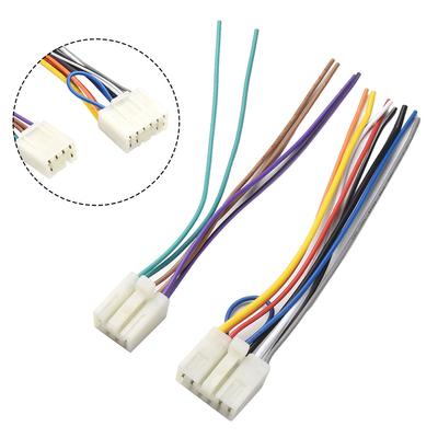 Black Car Stereo CD Player Wiring Harness Radio Wire
