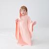 Children's Cotton Gauze Hooded Poncho Bath Towel - Absorbent Wearable Swim Wrap