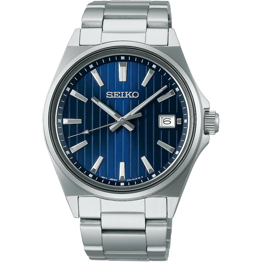 

Мужские кварцевые часы Seiko Selection SBTH003 Синий циферблат Календарь даты Водонепроницаемость 10 АТМ Браслет из нержавеющей стали