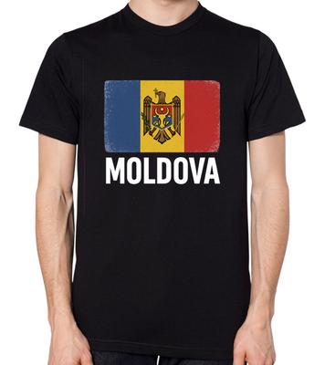 Moldavská vlajka Tričko Pánské Dámské Unisex Top