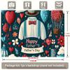2D Father's Day Balloon & Suit Backdrop Photography Background