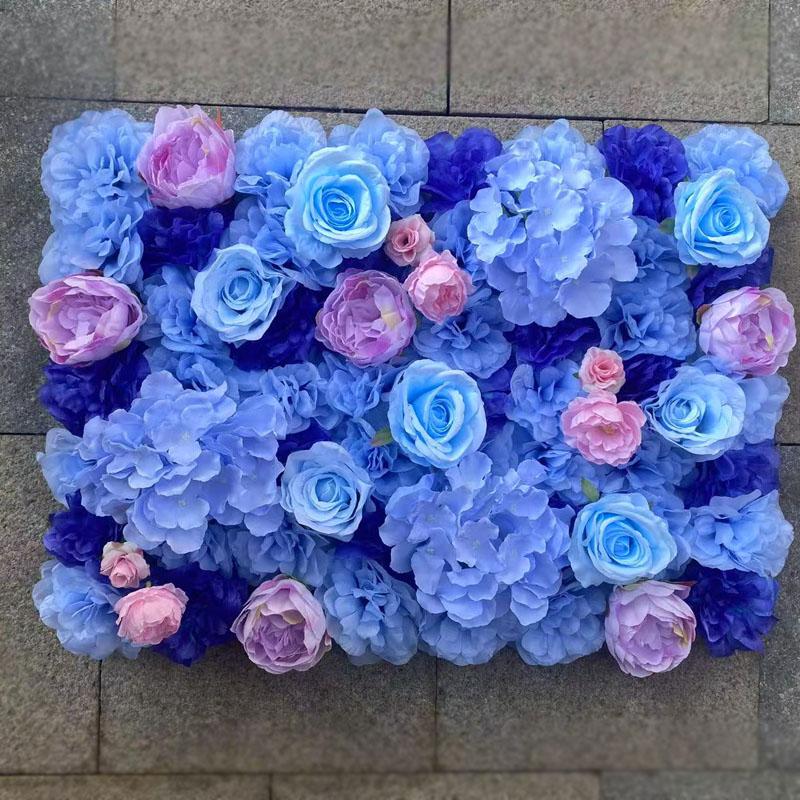 40*60cm Simulated Flower Wall Plant Background Wall Simulated Artificial  Flower Wall Decoration Indoor Scenery Wedding Roses