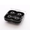 4 Cups Ball Shape 3D Ice C ube  Silicone Maker Tray