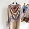 Luxury European Style Printed Silk Scarf Fashion Women S Long Shawl