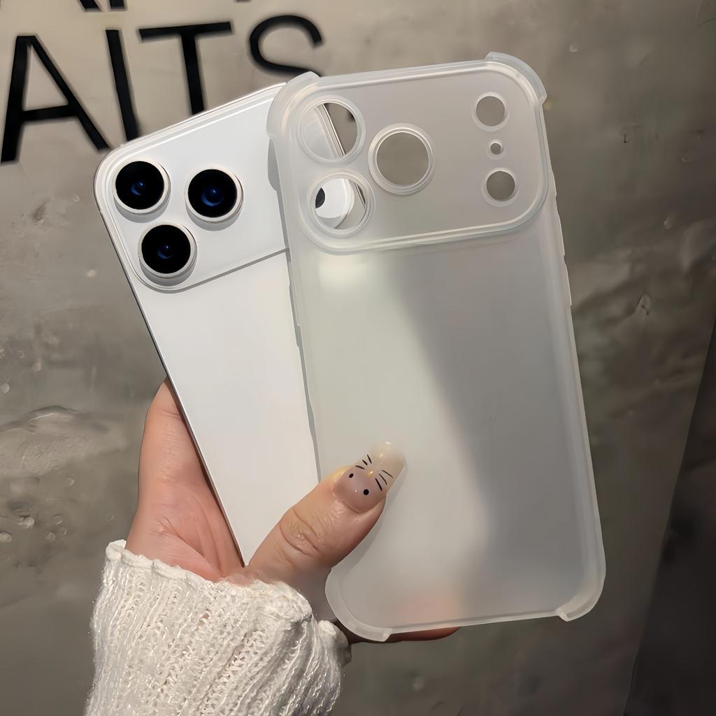 Translucent Shockproof Silicone Phone Case for iPhone 17 ProMax Pro Air 16 Plus 16e 15 14 13 Mini 12 11 XS Max XR X/XS 7Plus/8Plus 7/8 Cover