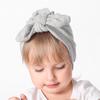 Bohemia Style Winter  Head Wrap Elastic Knotted Rabbit Ear Baby Hat Headwear Caps Cotton