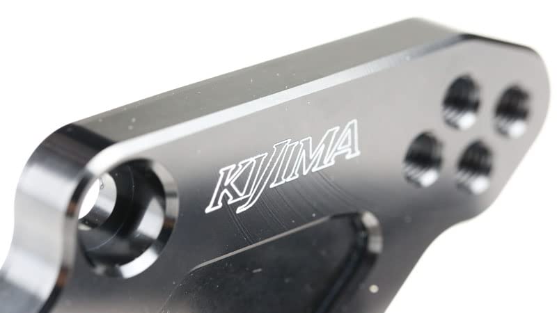 Kijima Bike Parts Step Step Up Halterung Schwarz Eloxiert YAMAHA ver.2 YZF-R25/R3/MT-25/03 213-4382A