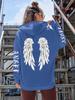 Beautiful Angel Wings Women's Hoodie Warm and Comfortable Casual Hoodie Fashion Classic Street Outdoor Sports Hoodie Loose