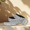 Stylish Belt for Women Comfortable Wearing Waistband with Sequins Decorations for Daily & Party Celebration Gold/Silver