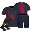 Echipament Fotbal PEDRI Barcelona NEGRU Set MAIEU PANTALONI ȘOSETE Echipament Fotbal 140 PEDRI Barcelona NEGRU Set MAIEU PANTALONI ȘOSETE