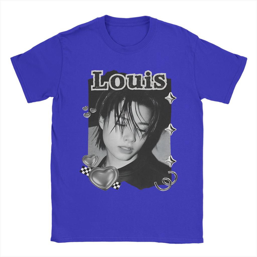 Unisex Lngshot Louis Rising KPop HipHop T Shirt  Pure Cotton Clothing Cool Short Sleeve O Neck Tees 4XL 5XL TShirt