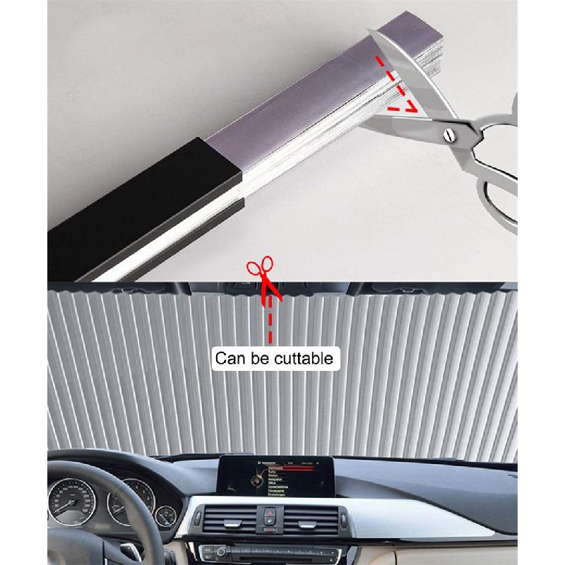 120*45Cm Car Retractable Windshield Visor Sun Shade Folding Auto Block Cover