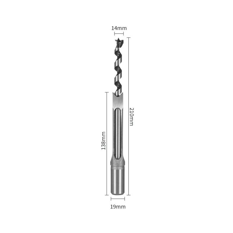 1 Stück 6-16mm HSS Vierkantlochbohrer Holzbearbeitungsbohrer Werkzeuge Bohrer Stemmeisenbohrer DIY Möbel Quadratisch Holzbearbeitungsbohrer