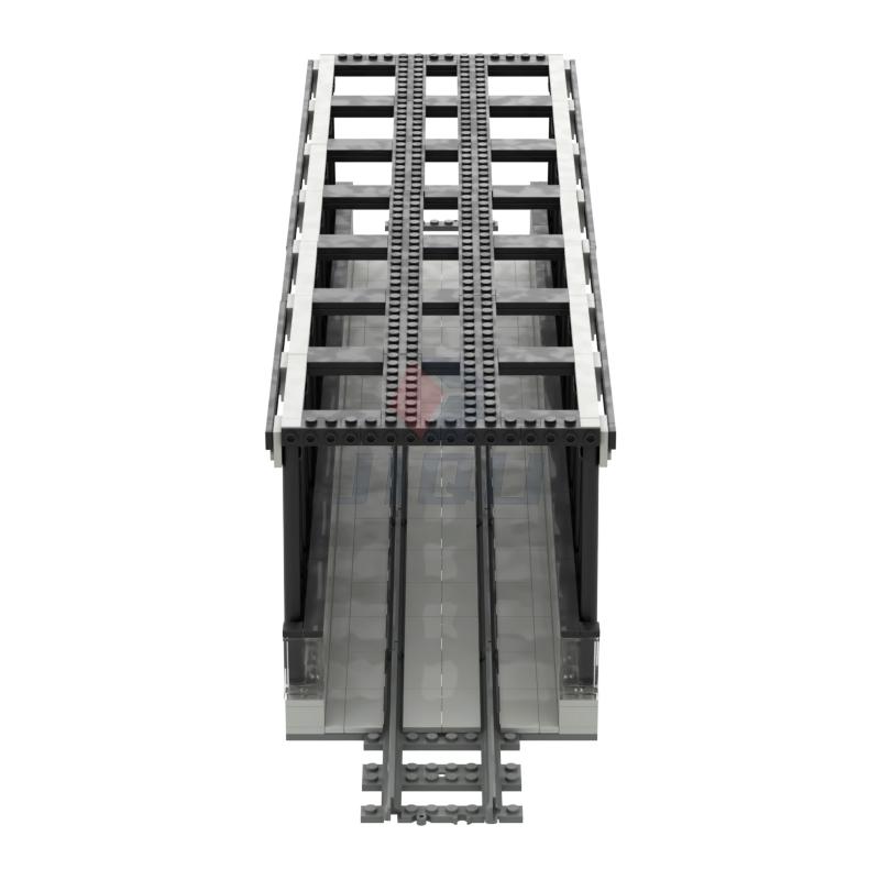 non-toxic Subway Bridge Model Set MOC Building Blocks Compatible 53401 Railway Track Parts City Train station Assembly Bricks Kid Toy Gift