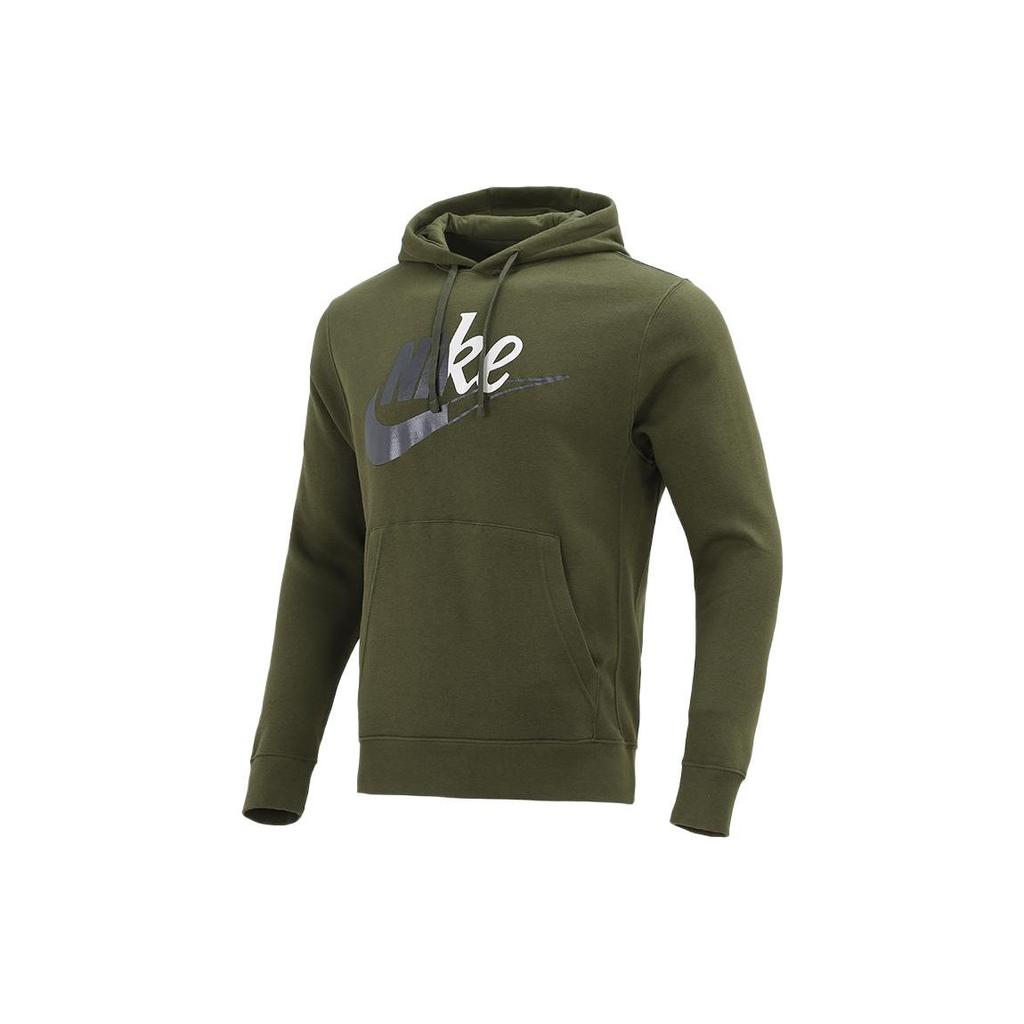 Nike Sweatshirts Men's Green Hooded Moderate DD5012-326
