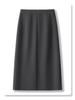 Women's Gray High-Waist Slit Bodycon Midi Skirt - 2025 Spring/Autumn Collection