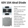 100V/30A 60V/10A Ideal Diode Module 2-MOS Expansion Board Anti Backflow Anti Reverse Connection Ultra-Low Power Mini Rectifier