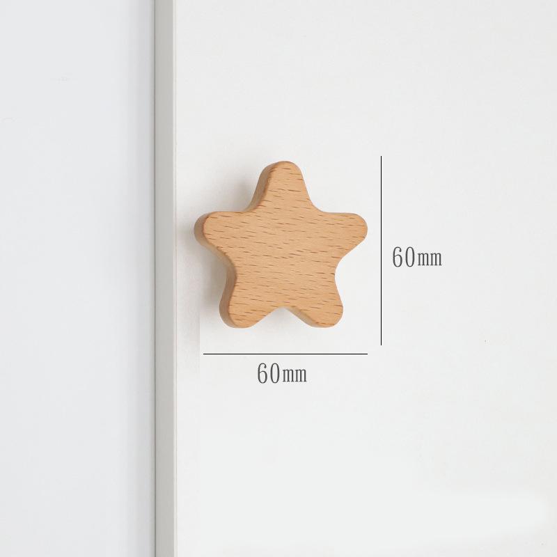 WV Wooden Door Handles Animal Wood Furniture Handles for Cabinets Dressers Drawers Door Knobs Kitchen Cupboard Wardrobe Pulls