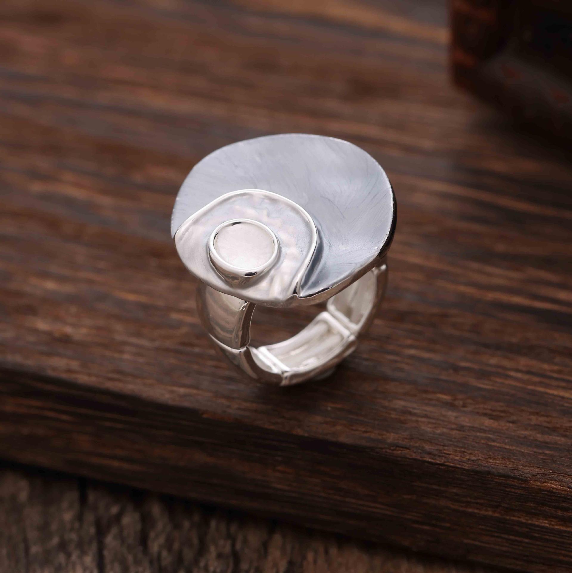 

Новое цветное эмалированное геометрическое круглое кольцо из сплава, модное, простое и универсальное эластичное кольцо для мужчин и женщин Elastic adjustable