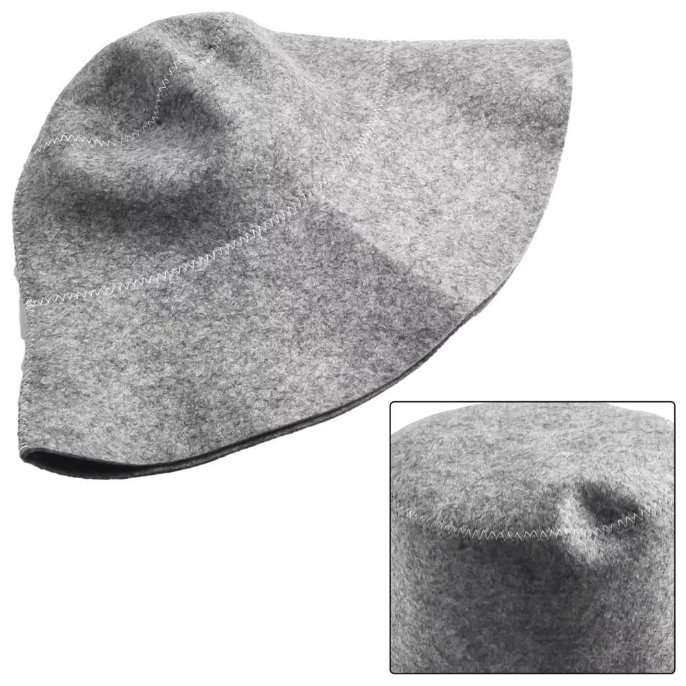 Felt Felt Sauna Cap Good Water Absorption Heat Protective Cap Fashion Sauna Hat  Bath Spa