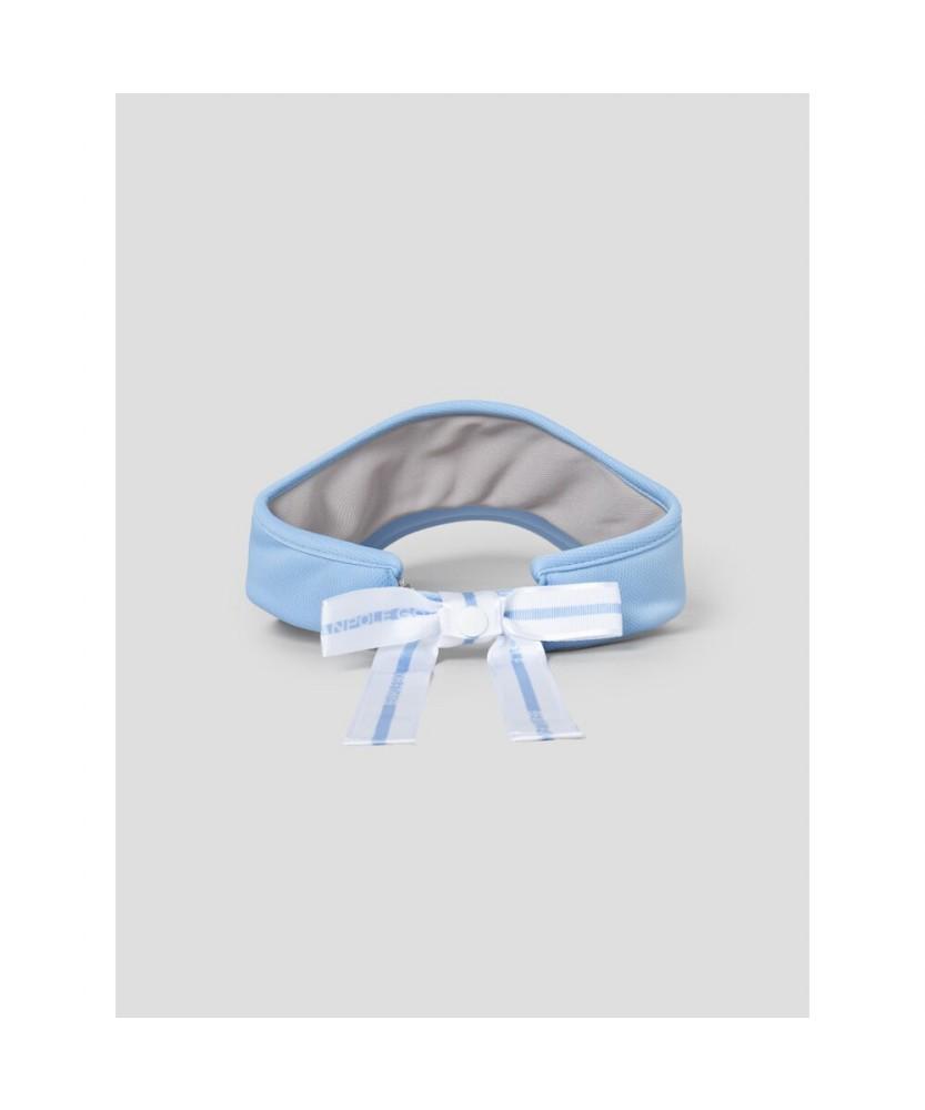 Binpolaegseseoli Women'S Ribbon Point Sun Visor Sky Blue