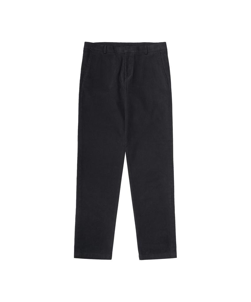 HALBKREIS LAYOUT P10032 Brushed Loose Tapered Pants_Black
