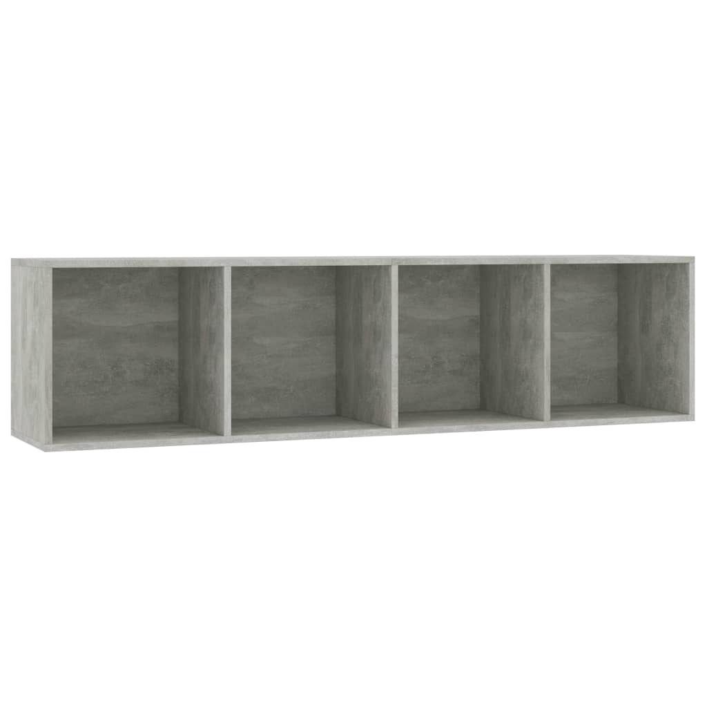 Bookshelf TV Cabinet Concrete Grey 143*30*36 Cm