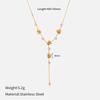 Niche Temperament Exquisite Zircon Necklace Women's High Sense Versatile Collarbone Chain Stainless Steel Flower Fringed Pendant