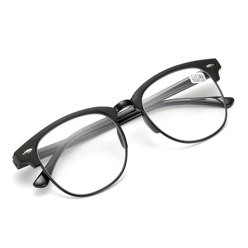 Modische schwarze quadratische Lesebrille für Männer und Frauen +1,0 + 1,5 + 2,0 + 2,5 + 3,0 + 3,5 + 4,0