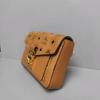 [Pre-Owned] Millie Visetos Metallic Hardware Laurel Leaf Lock Monogram Smooth Envelope Crossbody Bag Coated Canvas Napa Leather S - Very Good #1R6SC5S