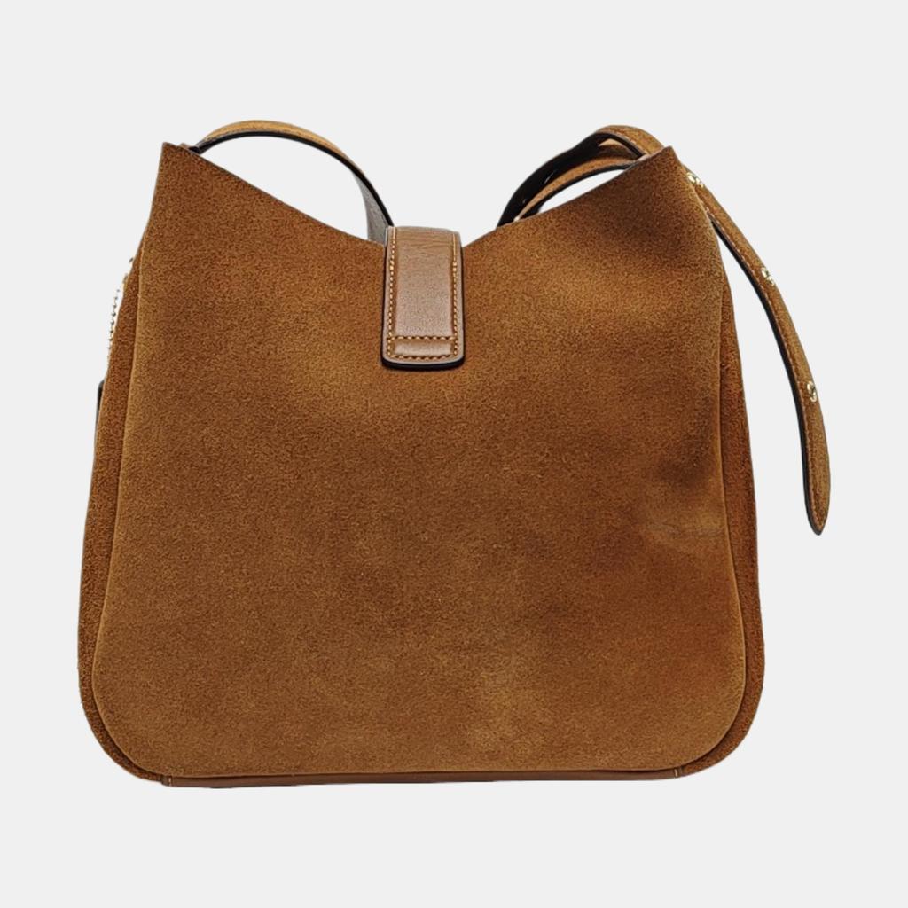 [Pre-Owned] Hadley 25 Metallic Logo Suede Shoulder Bag - Very Good #32WJV2