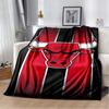 Chicago Bulls Logo Fleece Blanket, Soft Throw Blanket for Sofa, Bed, Office, Camping, Gift Idea